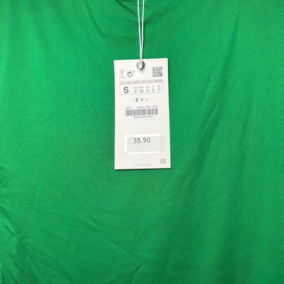 Zara Blogger Fave Spring Padded Shoulder Contour Bodysuit Small NEW - Picture 15 of 16